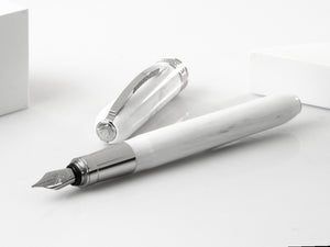 Stylo Plume Visconti Rembrandt, Résine Acrilique, Blanc, KP10-06-FP