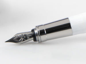 Stylo Plume Visconti Rembrandt, Résine Acrilique, Blanc, KP10-06-FP