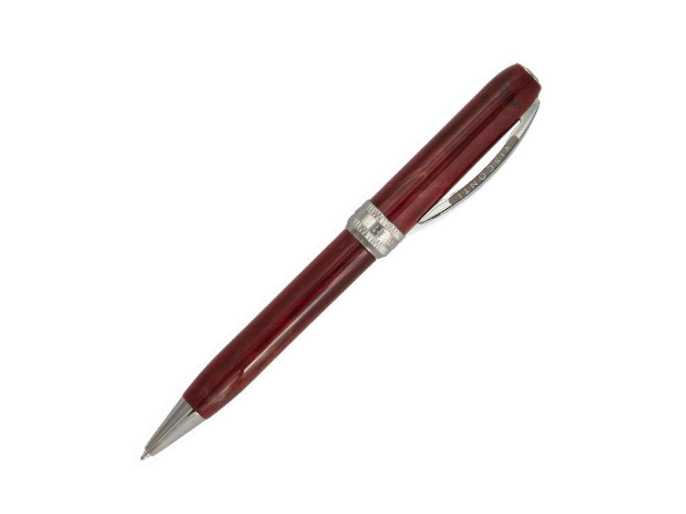 Stylo bille Visconti Rembrandt-S Bordeaux, Attributs ruthénium, KP10-25-BP