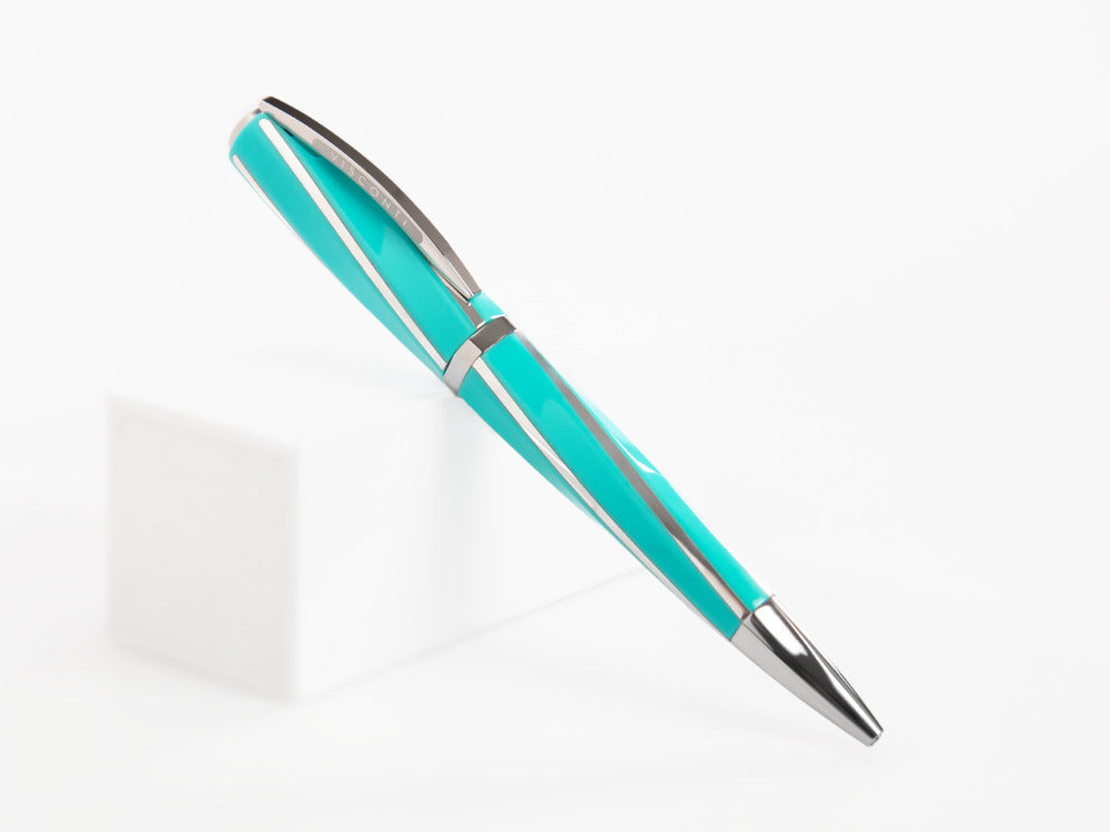 Stylo bille Visconti Divina Elegance Wave, Résine, Palladium, KP18-13-BP