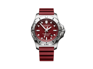 Montre à Quartz Victorinox I.N.O.X., Rouge, 45 mm, Bracelet en caoutchouc