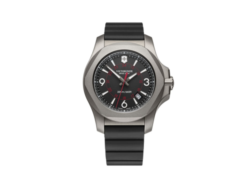 Montre à Quartz Victorinox I.N.O.X., Titane, Noir, 43 mm, Caoutchouc, V241883