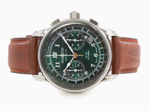 Montre à Quartz Zeppelin LZ126 Los Angeles, Vert, 42 mm, 7614-4