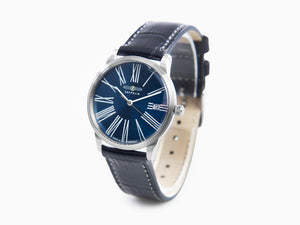 Montre à Quartz Zeppelin Flatline Lady, Bleu, 36 mm, 8345-3