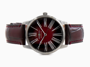 Montre à Quartz Zeppelin Flatline Lady, Bordeaux, 36 mm, 8345-5