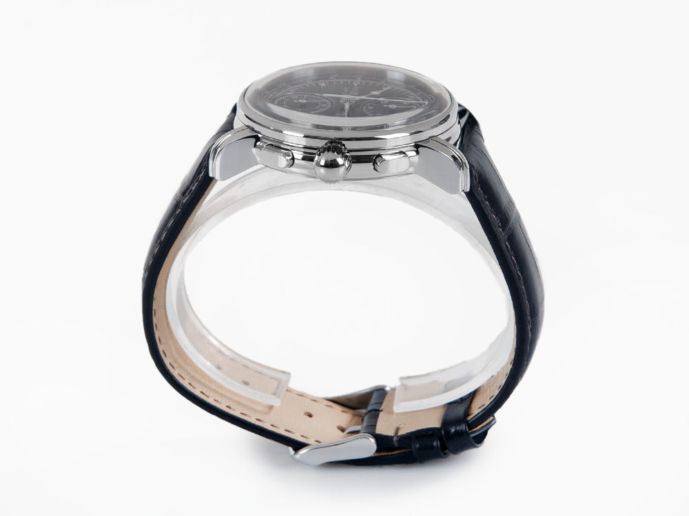 Montre à Quartz Zeppelin 100 Years Zeppelin Ed. 1, Bleu, 42 mm, Jour, 8670-3