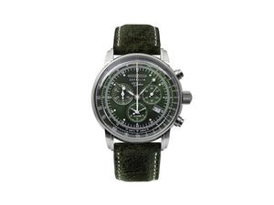 Montre à Quartz Zeppelin 100 Years Zeppelin Ed. 1, Vert, 42 mm, Jour, 8680-4