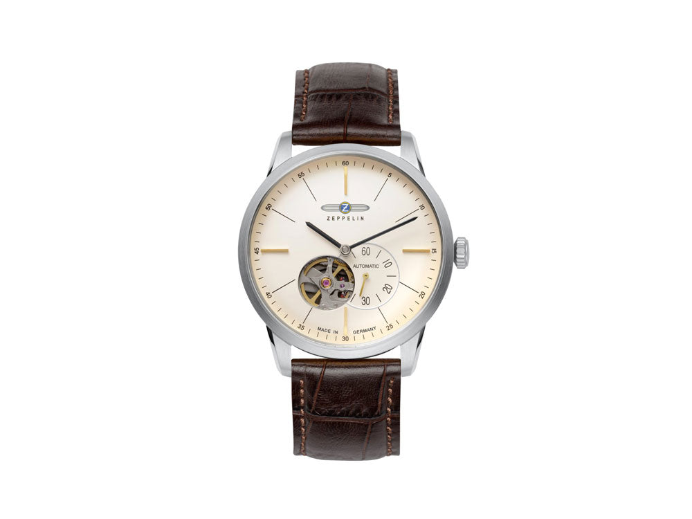 Montre Automatique Zeppelin Flatline, Beige, 40 mm, 7364-5