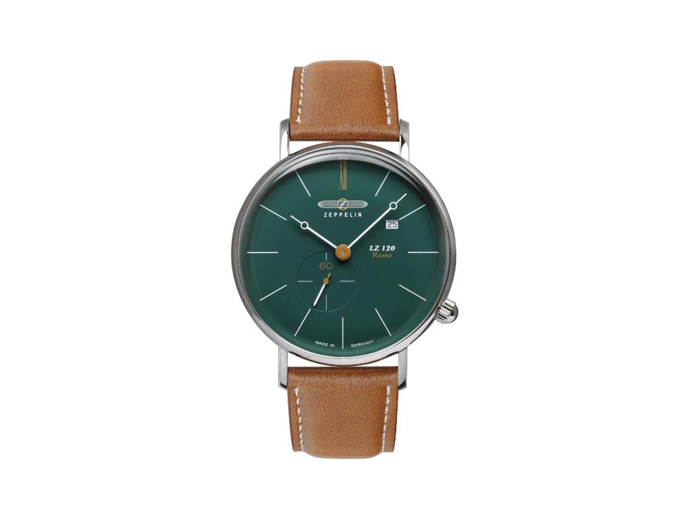 Montre à Quartz Zeppelin LZ120 Rome, Vert, 41 mm, Jour, 7138-3