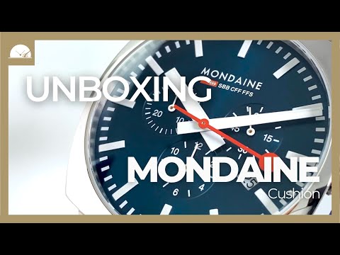 Montre à Quartz Mondaine Cushion, Bleu, 41 mm, Textile, MSL.41440.LD.SET
