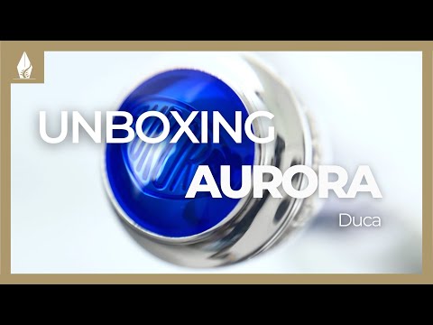 Stylo Plume Aurora Duca, Bleu, Attributs Argent, Edition Limitée, 956-B