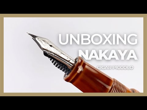 Stylo Plume Nakaya Cigar Piccolo, Toki-Tamenuri, Ebonite, Rodhium