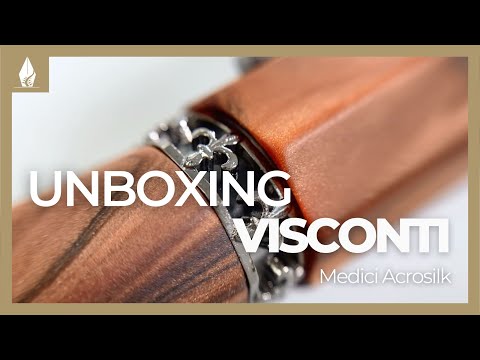 Stylo Plume Visconti Medici, Acrosilk, Ruthénium, KP17-40-01-FP