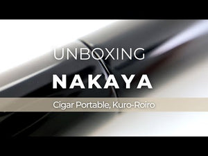 Stylo Plume Nakaya Cigar Kuro-Roiro Portable, Ebonite, Or 14k