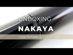 Stylo Plume Nakaya Cigar Portable, Kuro-Roiro, Ebonite, Or 14k