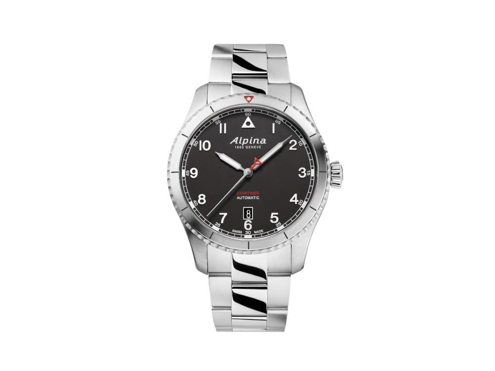 Montre Automatique Alpina Startimer Pilot, 41 mm, Noir, Jour, AL-525BW4S26B