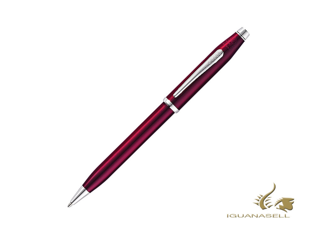 Stylo bille Cross Century II, Laque, Rouge, Attributs Rhodium, AT0082WG-114