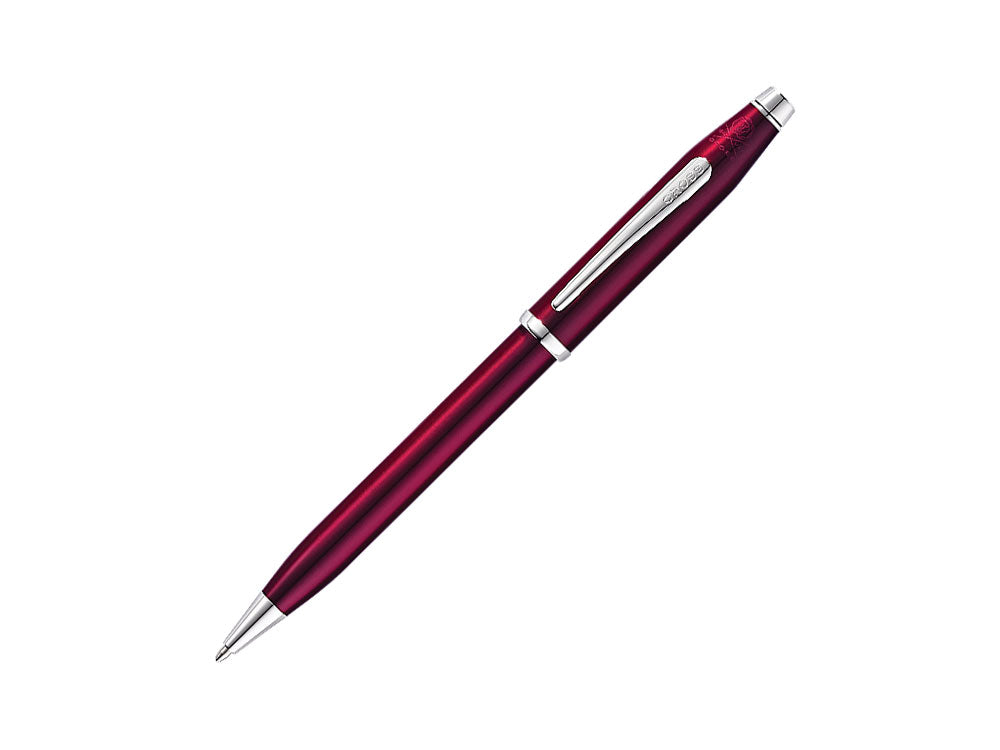 Stylo bille Cross Century II, Laque, Rouge, Attributs Rhodium, AT0082WG-114