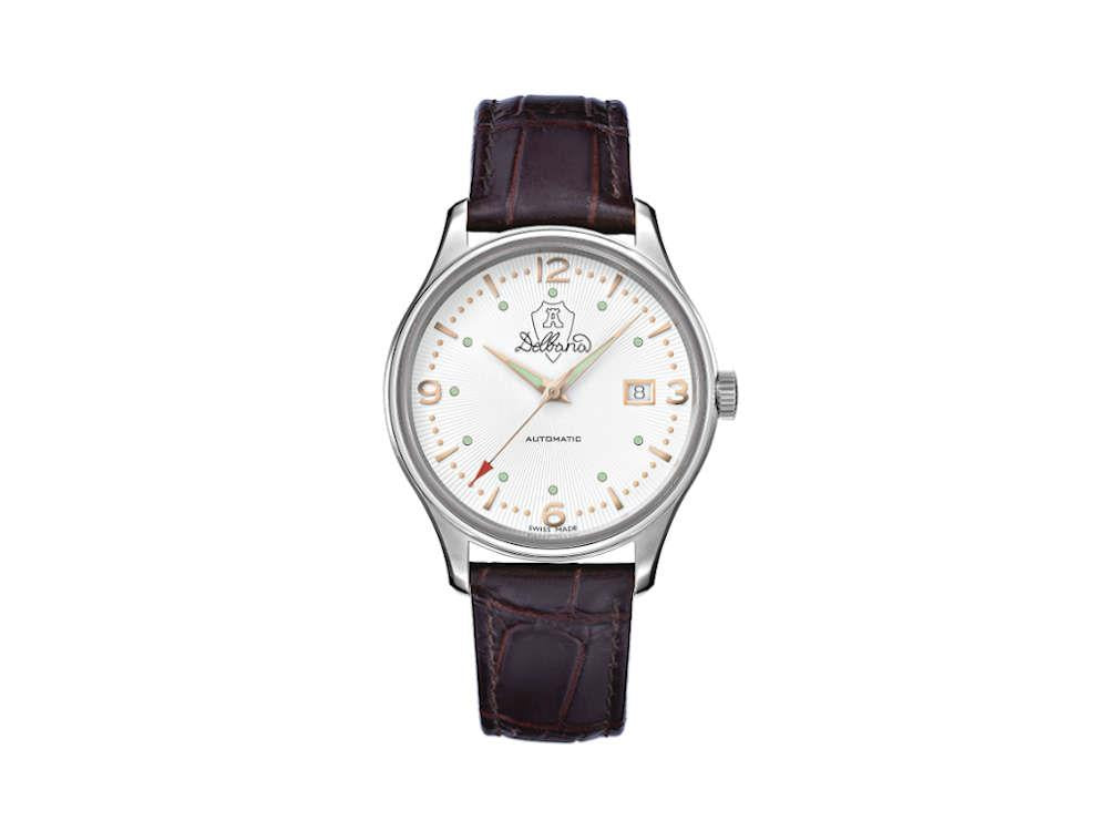 Montre Automatique Delbana Classic Della Balda, 40 mm, Blanc. 41603.722.6.018