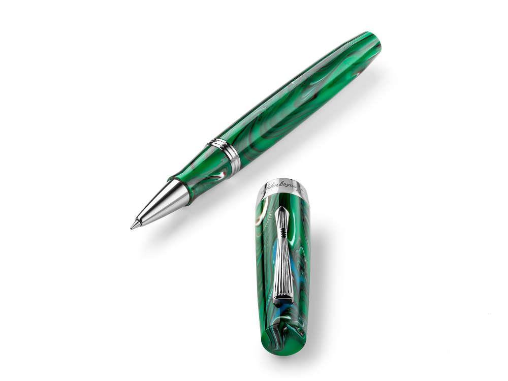 Roller Montegrappa Elmo 02 Cortina, Résine, Acier Inoxydable, ISE2RRAG