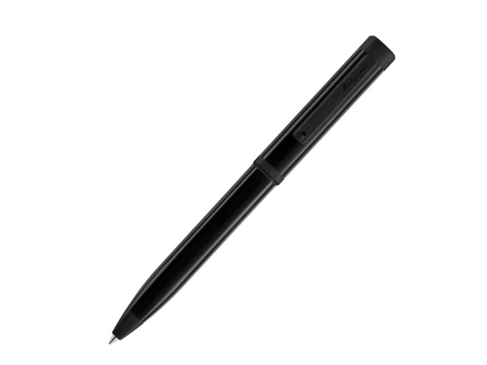 Stylo bille Montegrappa Quattro, Résine Acrilique, Ultra Black, Noir, ISZ4IBIC