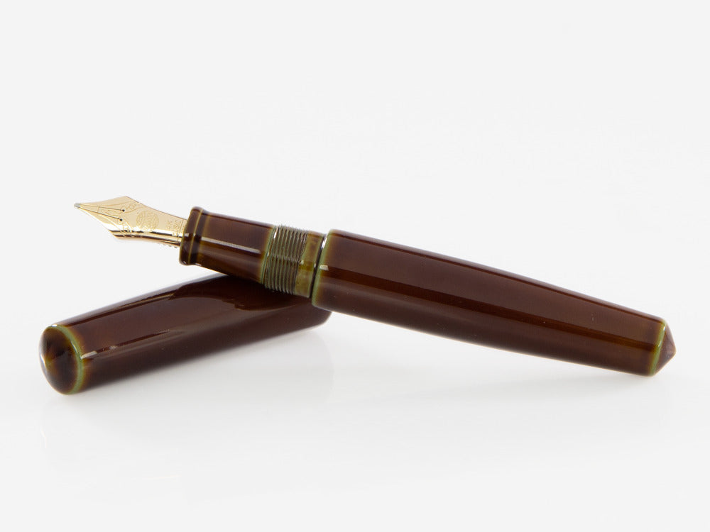 Stylo Plume Nakaya Cigar Piccolo, Heki-Tamenuri, Ebonite, Music