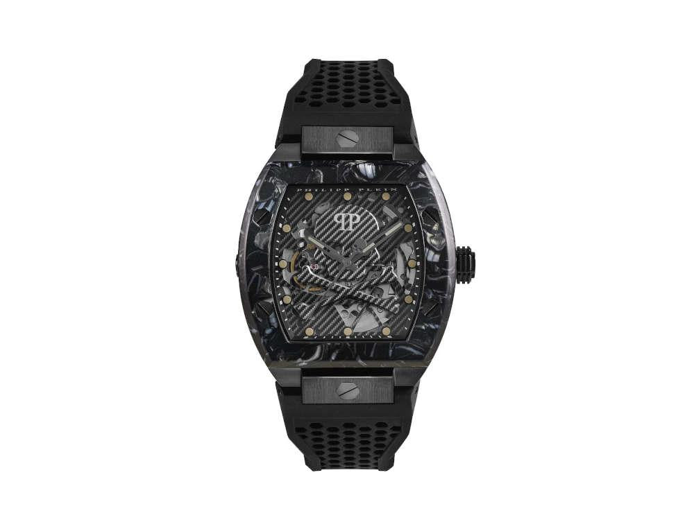 Montre Automatique Philipp Plein The Skeleton, PVD, Noir, 44 mm, PWBAA0221