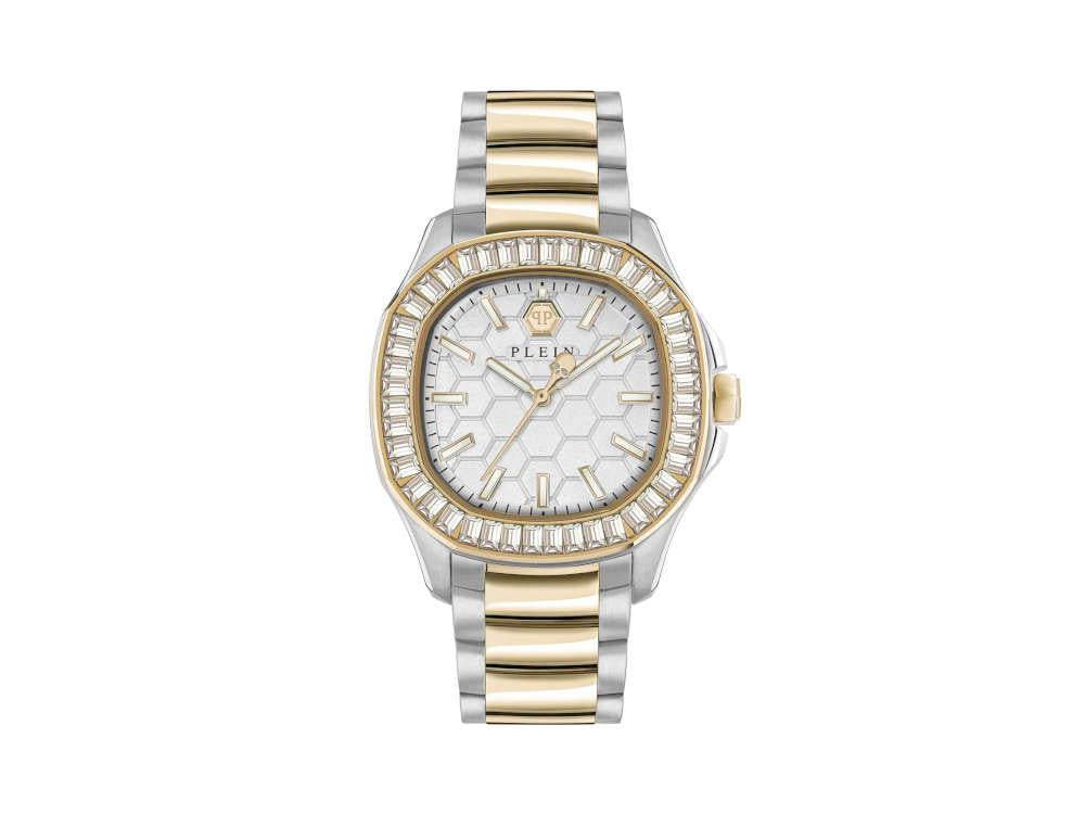 Montre à Quartz Philipp Plein Plein Philipp Lady, Or, Blanc, 38 mm, PWTAA0523