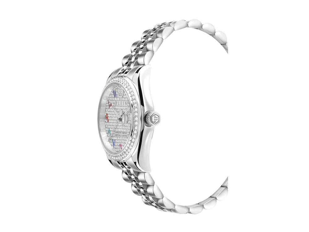 Montre à Quartz Philipp Plein Date Superlative, Blanc, 34 mm, PWYAA0723