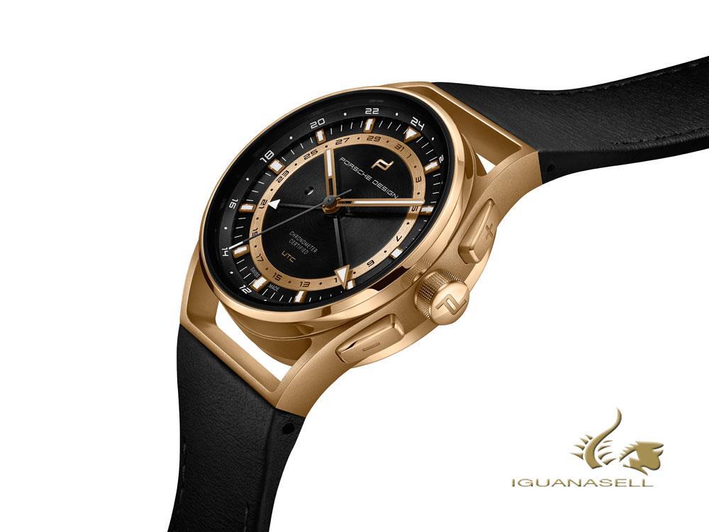 Montre Automatique Porsche Design 1919 Globetimer UTC, Or18k, 6023.4.06.004.07.2