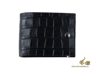 Portefeuille S.T. Dupont Line D Croco Dandy, Noir, Cuir, 6 Cartes, 180060