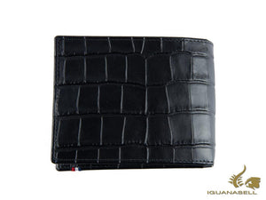 Portefeuille S.T. Dupont Line D Croco Dandy, Noir, Cuir, 6 Cartes, 180060