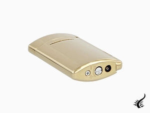 Briquet S.T. Dupont Minijet Golden, Métal, Doré, Plaqué or, 010816