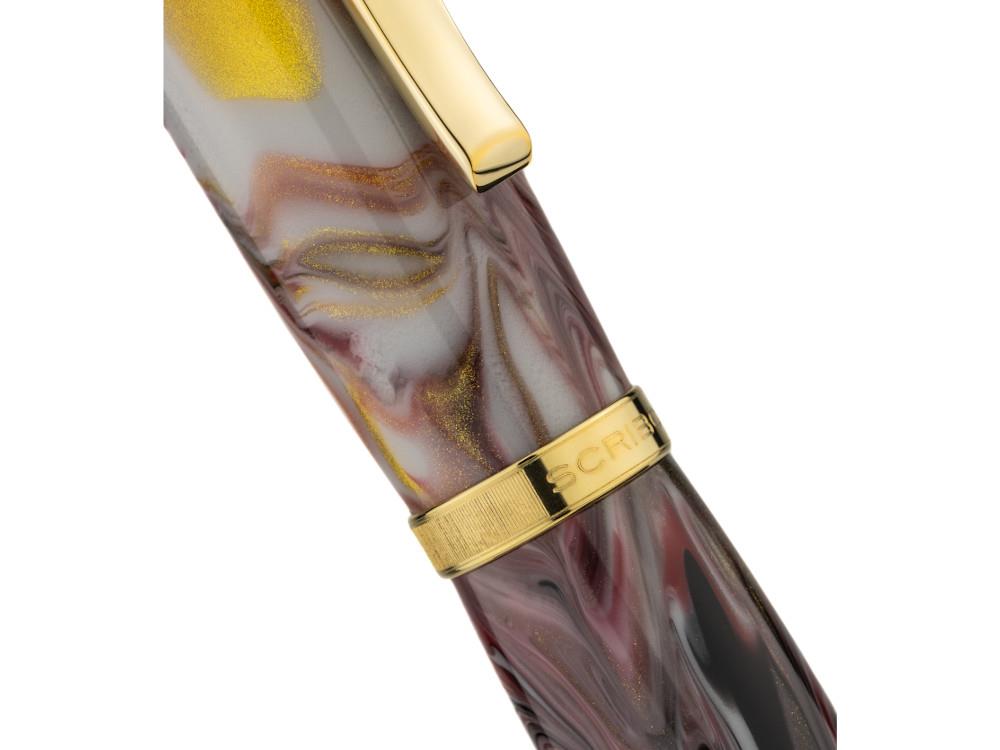 Stylo Plume Scribo La Dotta Orefici, 14K, Edition Limitée, DOTFP12YG1403