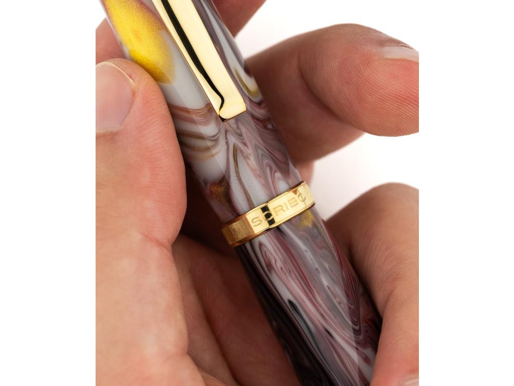 Stylo Plume Scribo La Dotta Orefici, 14K, Edition Limitée, DOTFP12YG1403