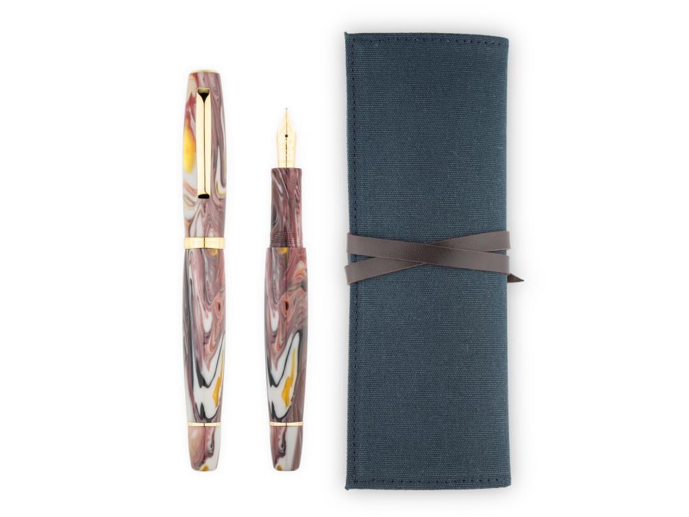 Stylo Plume Scribo La Dotta Orefici, 14K, Edition Limitée, DOTFP12YG1403