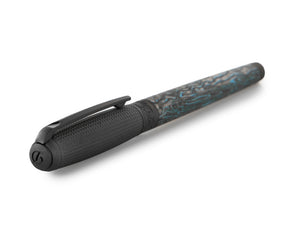 Roller S.T. Dupont Line D Glacial Cave, Fibre de carbone, Bleu, PVD, 412396L