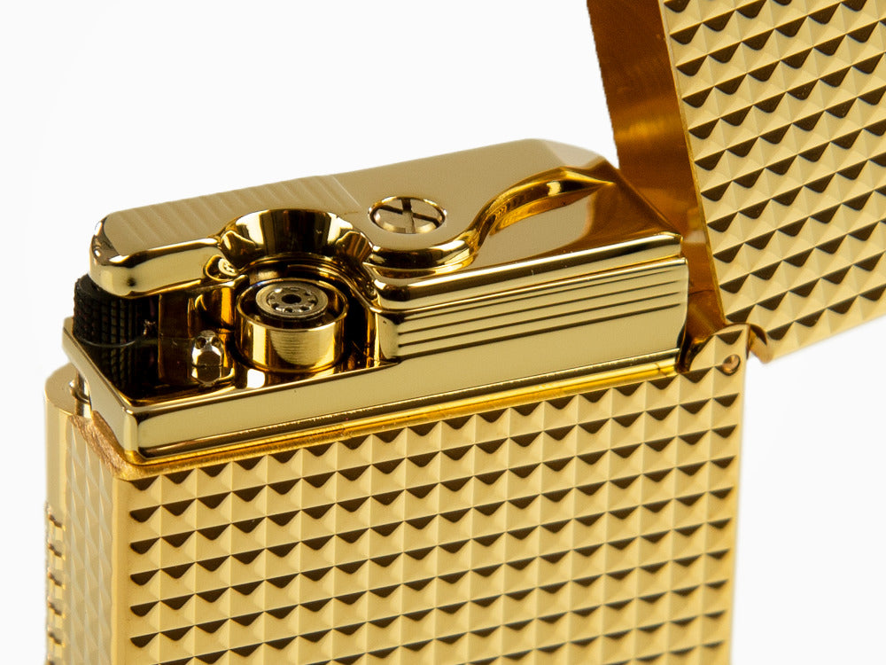 Briquet Le Grand Dupont Cling pointe de diamant or jaune - Briquets de luxe  | S.T. Dupont