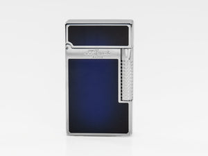 Briquet S.T. Dupont Ligne 2 New Le Grand Sunburst, Palladium, Bleu, C23013