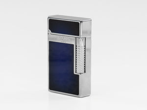 Briquet S.T. Dupont Ligne 2 New Le Grand Sunburst, Palladium, Bleu, C23013