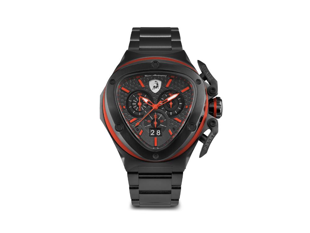 Montre à Quartz Tonino Lamborghini Spyder X Red, PVD, 53 mm, Chrono, T9XA-B