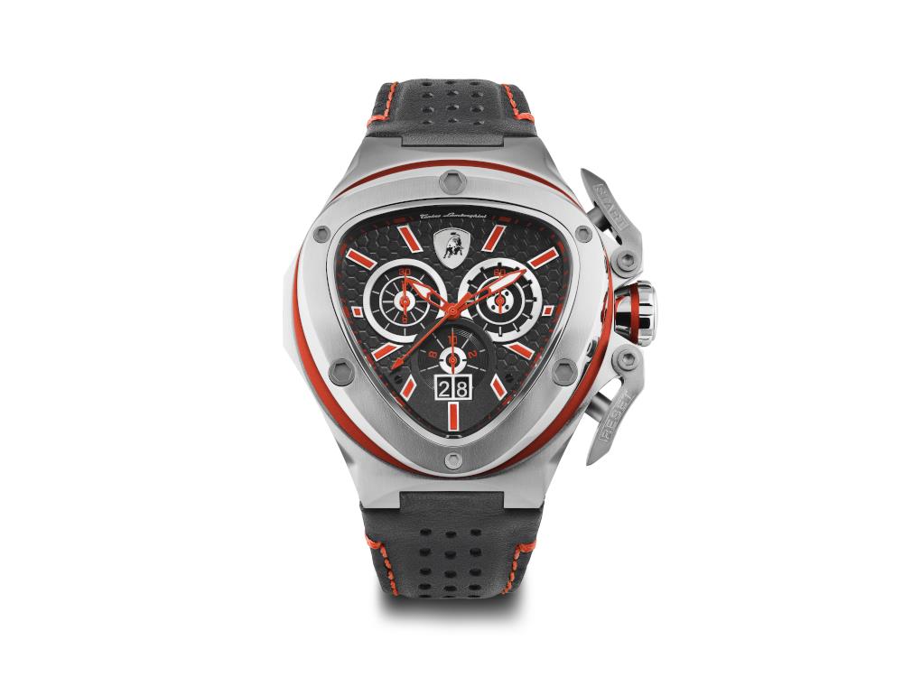 Montre à Quartz Tonino Lamborghini Spyder X Red SS, 53 mm, Chronographe, T9XA-SS