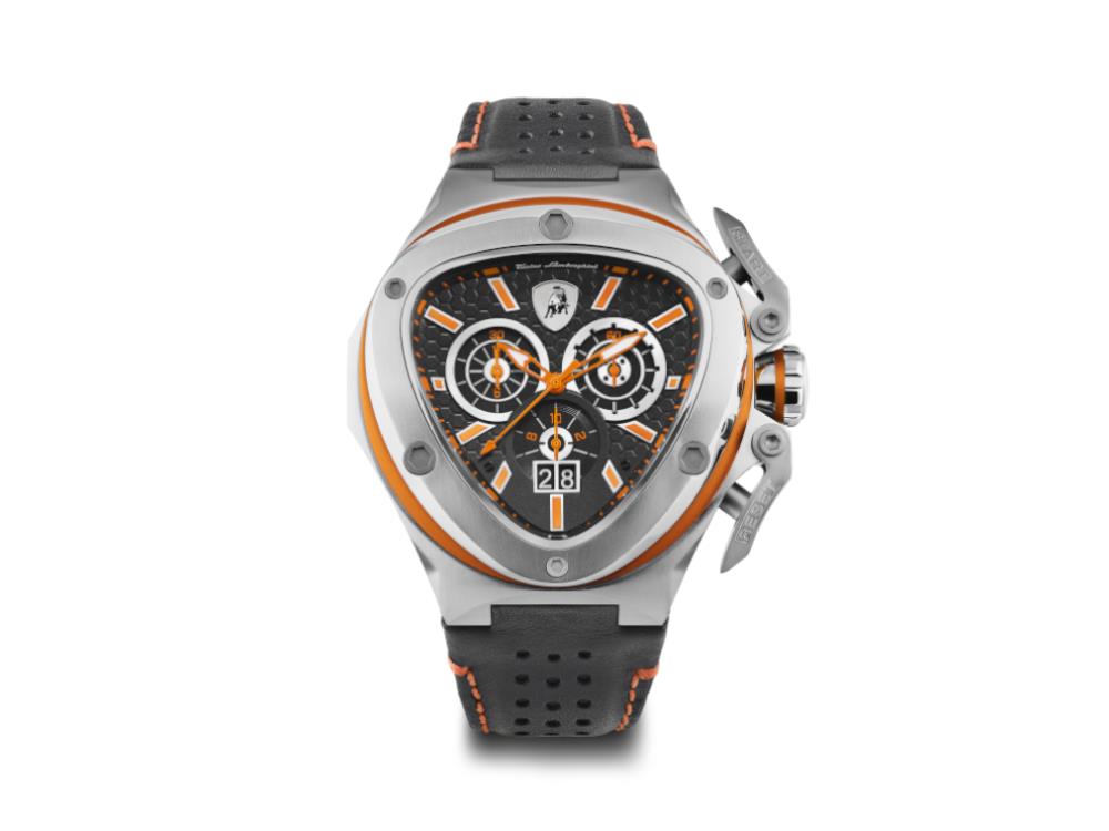 Montre à Quartz Tonino Lamborghini Spyder X Orange SS, 53 mm, Chrono, T9XB-SS