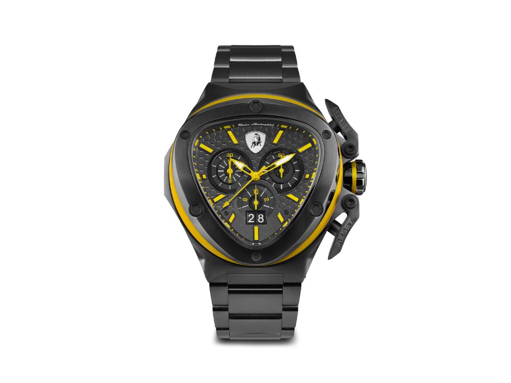 Montre à Quartz Tonino Lamborghini Spyder X Yellow, 53 mm, Chronographe, T9XE-B