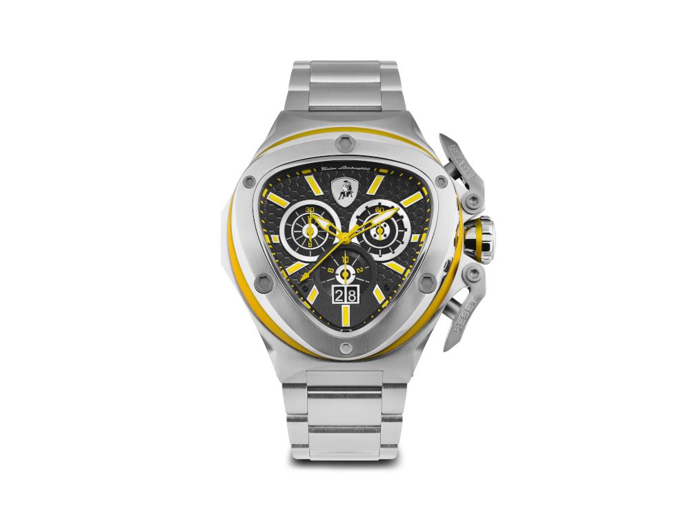 Montre à Quartz Tonino Lamborghini Spyder X Yellow SS, 53 mm, Chrono, T9XE-SS-B