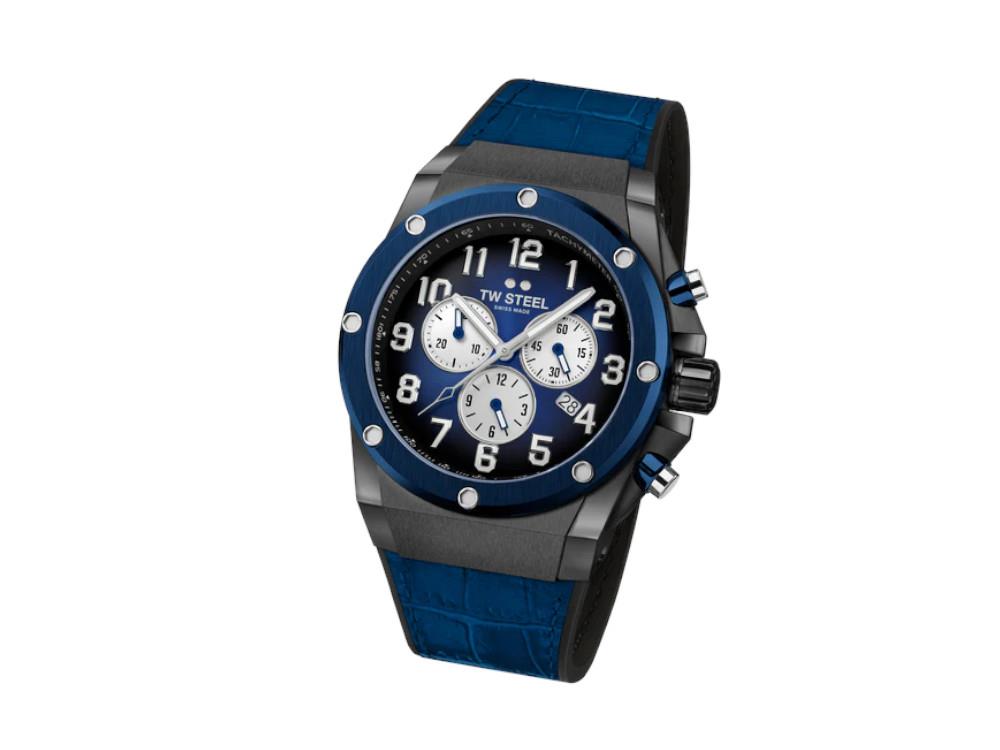 Montre à Quartz TW Steel Ace Genesis, Bleu, 44 mm, Edition Limitée, ACE134