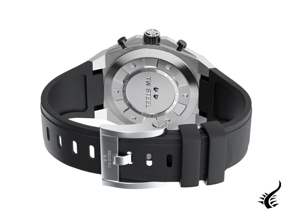 Montre à Quartz TW Steel Ceo Tech 44mm, Gris, 44 mm, Caoutchouc, 10 atm, CE4042