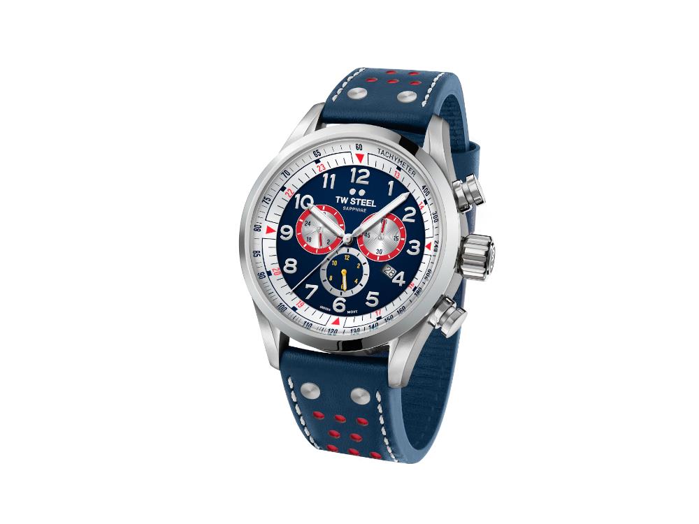 Montre à Quartz TW Steel Red Bull Ampol Racing, Bleu, 48 mm, Ed. Limitée, SVS310