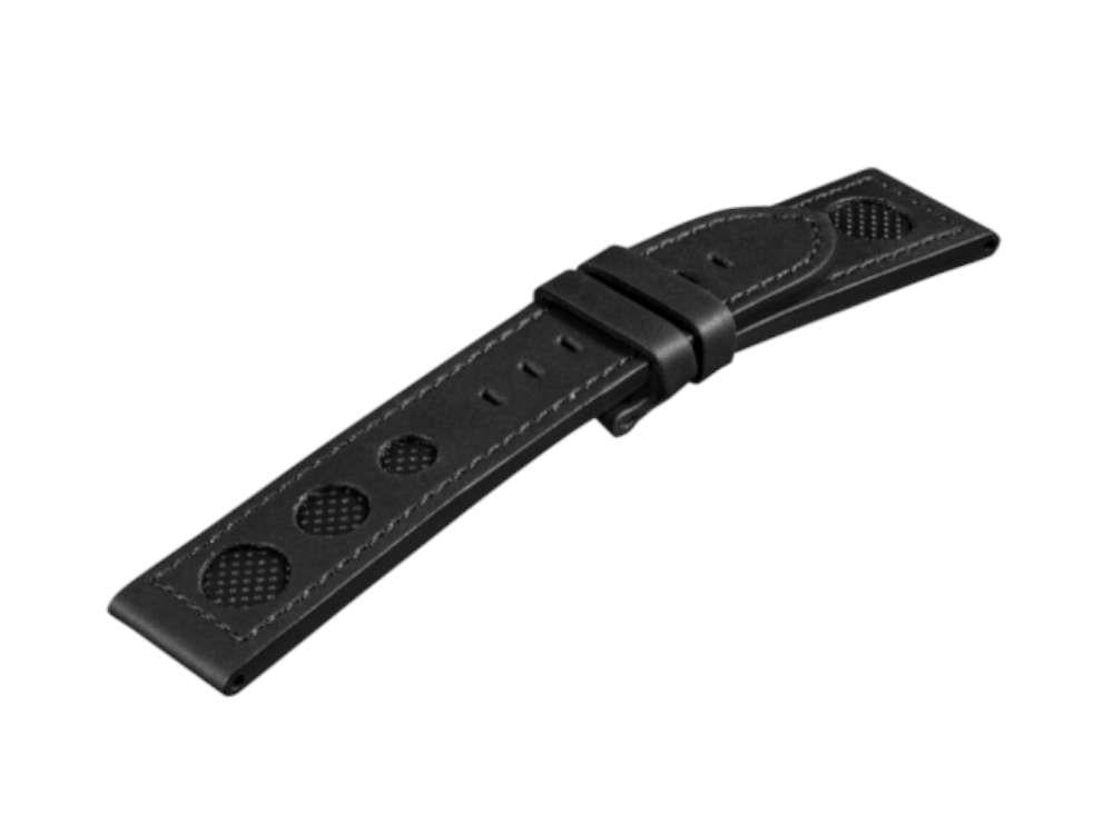 Bracelet U-Boat Accesorios, Cuir de Veau, Cuir de Veau, Noir, 23mm, 1265/Z