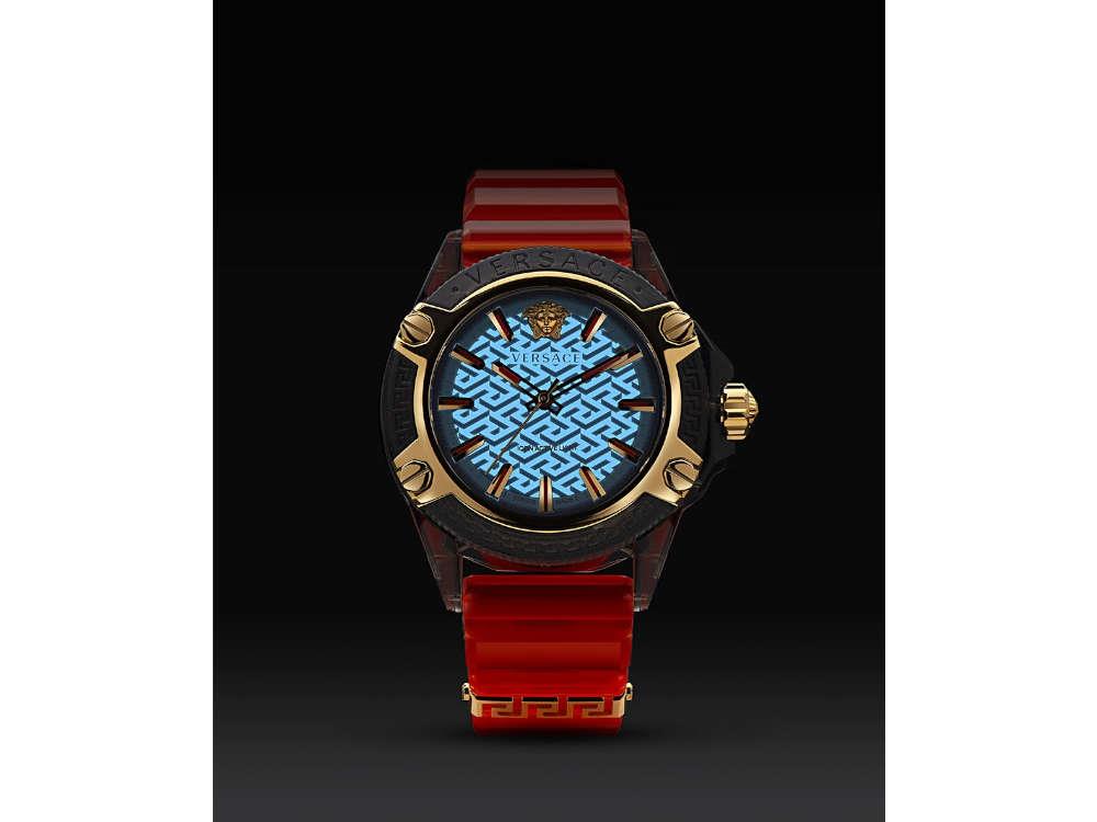 Montre à Quartz Versace Icon Active Indiglo, Polycarbonate, 43mm, VE6E00223